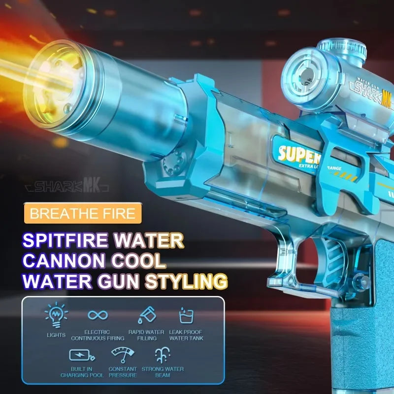Pistola de Agua Eléctrica LED